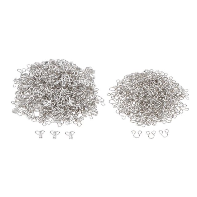 200 Pcs Crochets et Œillets Assortis Attaches Manteau Robe Col Sac à Main DIY 12x6mm
