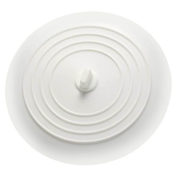 CRAFTHROU 1Ud Silicone Tub Stopper Water Seal for Kitchen Sink Laundry Bathroom White