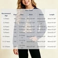 thumbnail image 4 of Falkdiz Girls Long Sleeve Shirts Winter Fashion Tops Outdoor Christmas School Crew Neck Graphic Pullover for Girls , Navy , Size: 5-6Years, 4 of 7