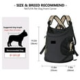 thumbnail image 4 of Breathable Adjustable Pet Chest Carrier, Safe Front-Facing Pet Backpack With Shoulder Straps - For Daily Use, Outdoor Adventures - For Cats And Dogs, Black, 4 of 4