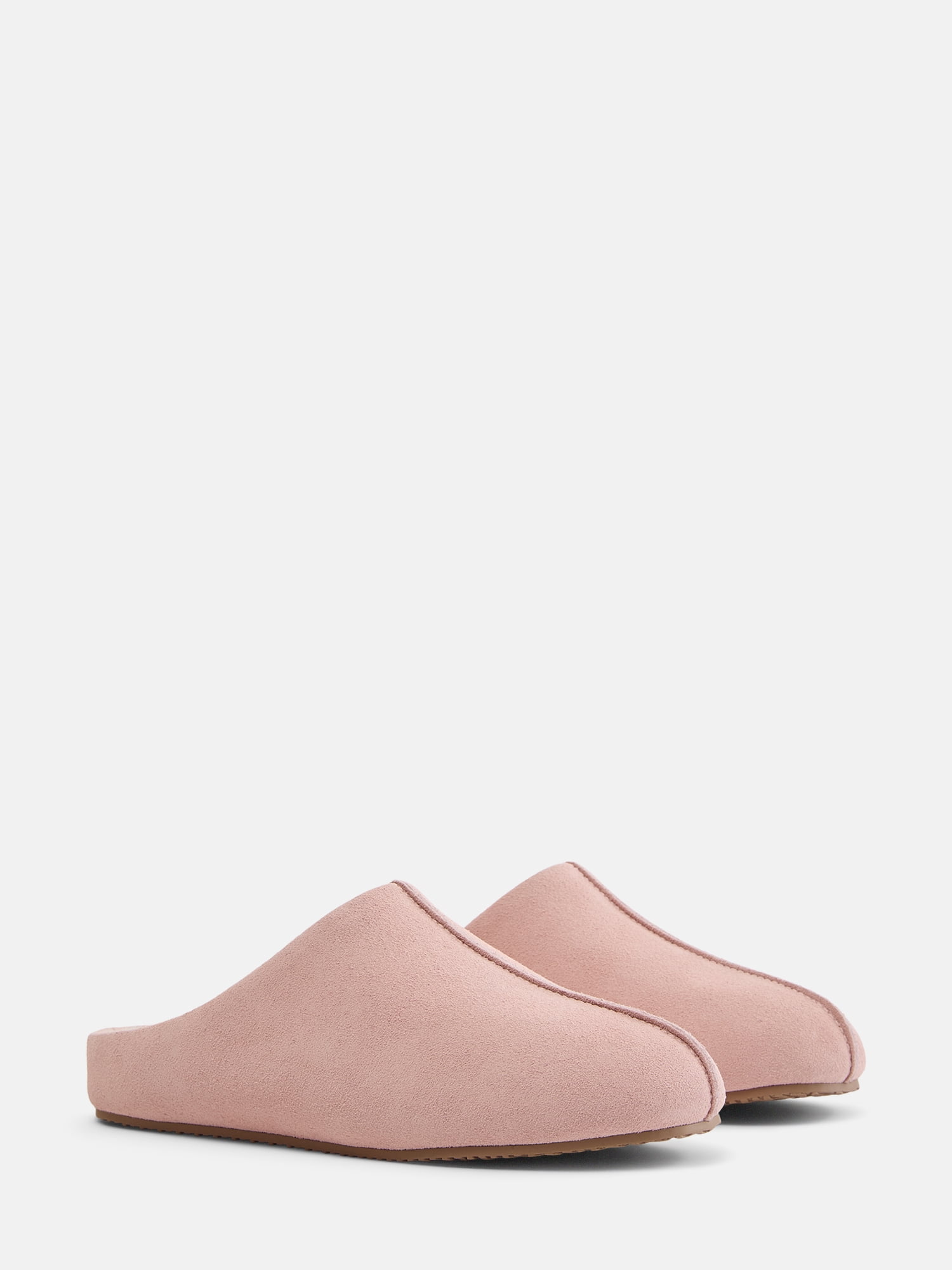 Joyspun Women's Suede Mule Slippers