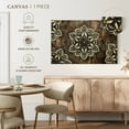 thumbnail image 4 of Elephant Stock Floral Geometric Mandalas Wall Art - Horizontal Canvas Wall Art - Living Room Wall Decor - Decor Elements Canvas - Brown And Black Decor - 36" x 24", 4 of 4