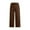 Coffee, variant on Women's Linen-Like Drawstring Capri Pants - Relaxed Fit Wide Leg Cropped Pants with Pockets, Casual Breathable Lounge Capris S-3XL