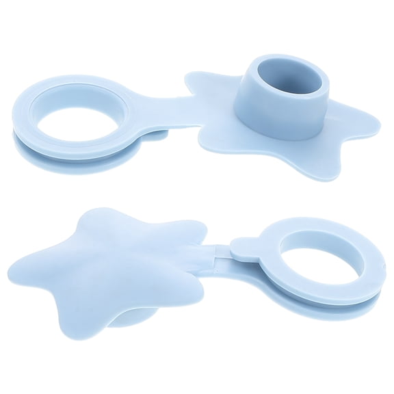 NICEXMAS 2Pcs Universal Silicone Bathtub Drain Stopper Flat Hair Catcher Stopper