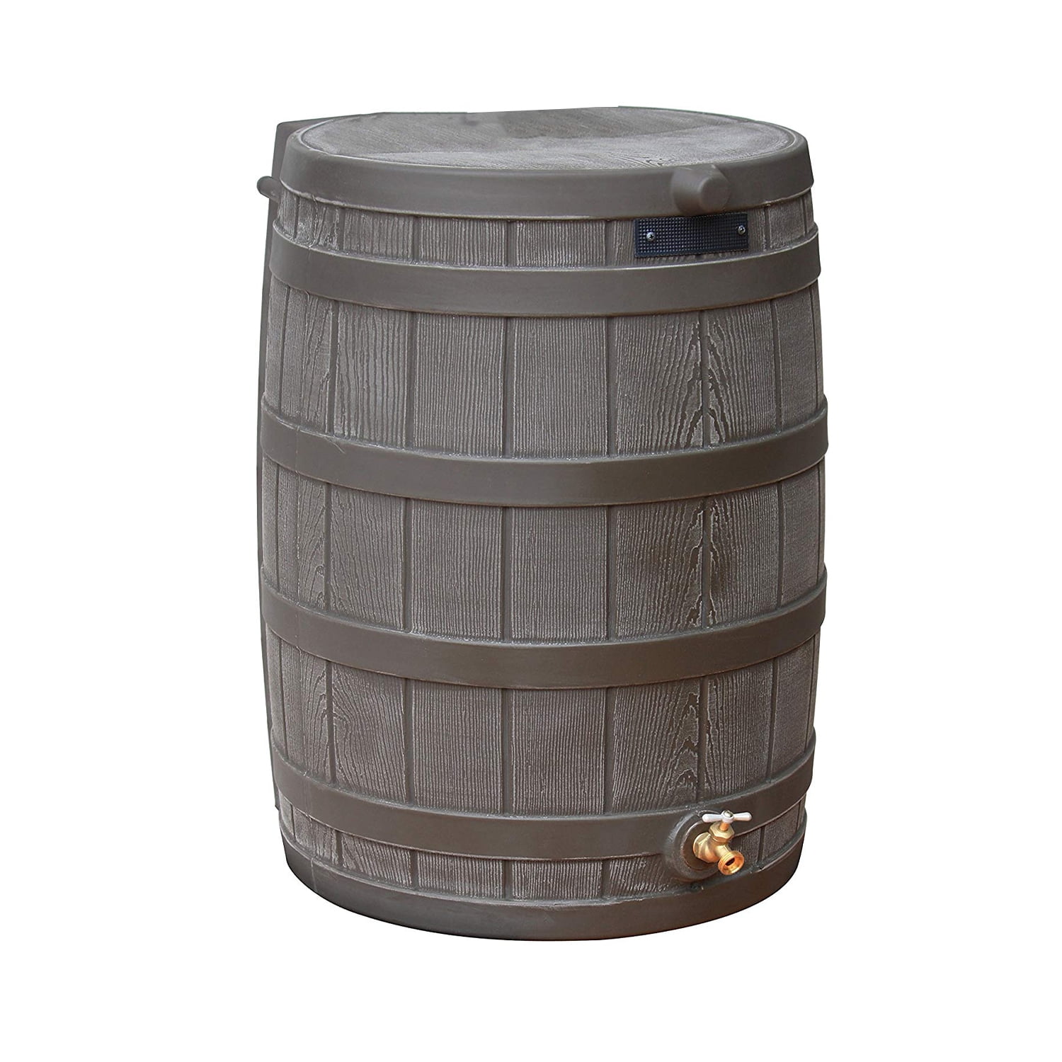 Good Ideas Rain Wizard 50-Gallon Rain Barrel with Diverter Kit - Oak