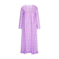 thumbnail image 3 of Robe d'Automne, Robe Décontractée pour Femmes à Imprimé, Col en V, Manches Longues, Robe Longue, Cadeaux pour Femmes, G, 3 of 5
