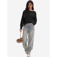 thumbnail image 3 of Womens Tops Long Ruffle Sleeve Shirts for Women Casual Loose Blouses Fashion, 3 of 6