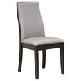 thumbnail image 5 of Holloway 5-Piece Dining Set, Walnut Wood Table & Grey Upholstered Chairs, Seats 4, Extendable, Farmhouse Style, Perfect for Dining Room., 5 of 12