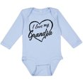 thumbnail image 3 of Inktastic I Love My Grandpa in Black Chalk Heart Boys or Girls Long Sleeve Baby Bodysuit, 3 of 5