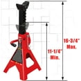 Big Red 3 Ton Steel Jack Stands Double Locking Jack Stand for Car,Red,1