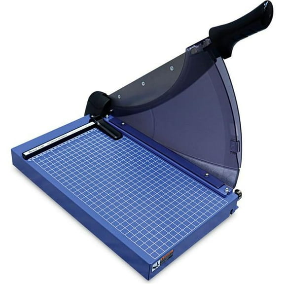 14 in. United Professional-Grade Guillotine Paper Trimmer - 40 Sheet Capacity, Blue