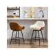 thumbnail image 1 of 26-pulgada counter height bar stools set of 2 - 360° swivel forrado sillas con backs y armrests para kitchen island, home bar, y pubs, 1 of 5