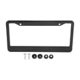 thumbnail image 1 of Unique Bargains Stainless Steel License Plate Frames Covers 2 Hole for Car Front Rear Carbon Fiber Pattern, 1 of 8