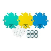 FluentPet Basic Get Started Kit - 6 Recordable Buttons with Batteries and 3 HexTile Button Mats