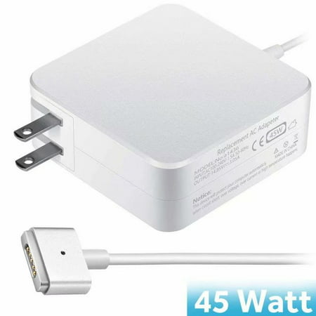 MacAir Charger, AC 45W Magsafe 2 T-Tip Power Adapter Charger replacement for MacAir 11 /13 inch 2017 MQD32 MQD42 MQD52 (For MacAir Released after Mid (Best Magsafe 2 Replacement)