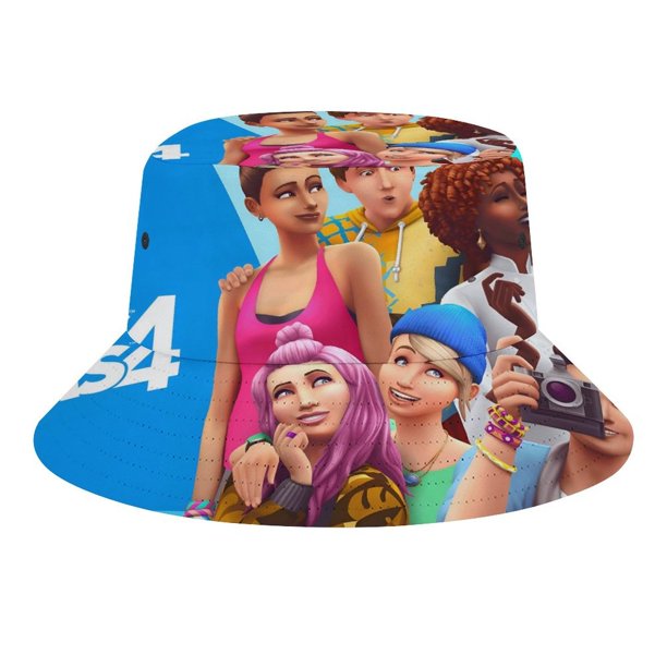 Los Sim Sombrero bucket para adultos, gorra de protección solar, sombrero de pescador plegable para viajes al aire libre, pesca y actividades de verano
