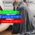 thumbnail image 3 of HLONK Electric Heated  Shawl with Carbon Fiber Fast Heating Throw No Radiation  Grey, 3 of 6