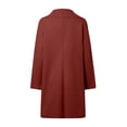 thumbnail image 5 of Ediodpoh 2025 Autumn Winter Women's Solid Color Cardigan with Lapel and Pocket Mid Length Coat Cardigan Sweaters for Women RD2 XXL, 5 of 5