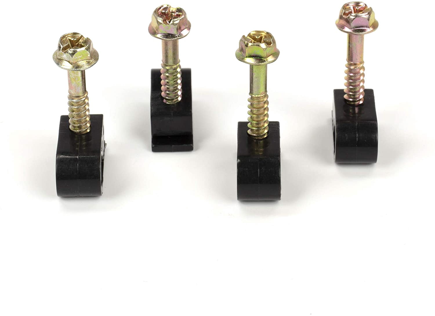 THE CIMPLE CO - (100) Ribbed Conical Anchors and (100) Black Screw Clips, Drywall, Masonry