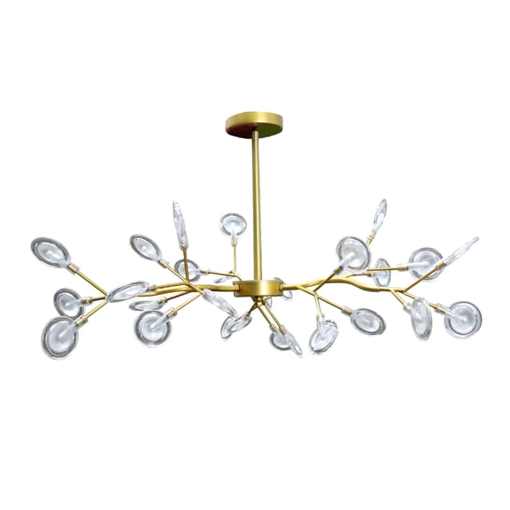 Lámpara colgante de ARANA Ilios Innova tipo luciernaga de 27 luces Dorado