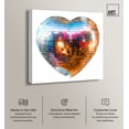 thumbnail image 2 of Disco Heart Canvas Pop Art Prints by Art Remedy, Gallery Wrapped, 30" x 30", 2 of 7