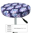 thumbnail image 4 of Disketp blue starry sky Skull flower Funda Redonda para Taburete, Funda de Cojín para Silla de Bar Suave y Elástica-13 inch, 4 of 7