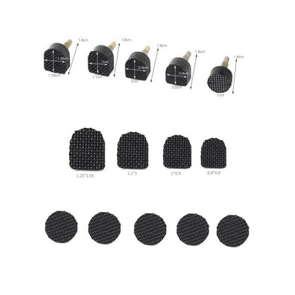 ROSENICE 30 Pairs Set U-shaped High Heel Tips Tpu Anti-slip for Women High Heel Tips Replacement Kit Home Use
