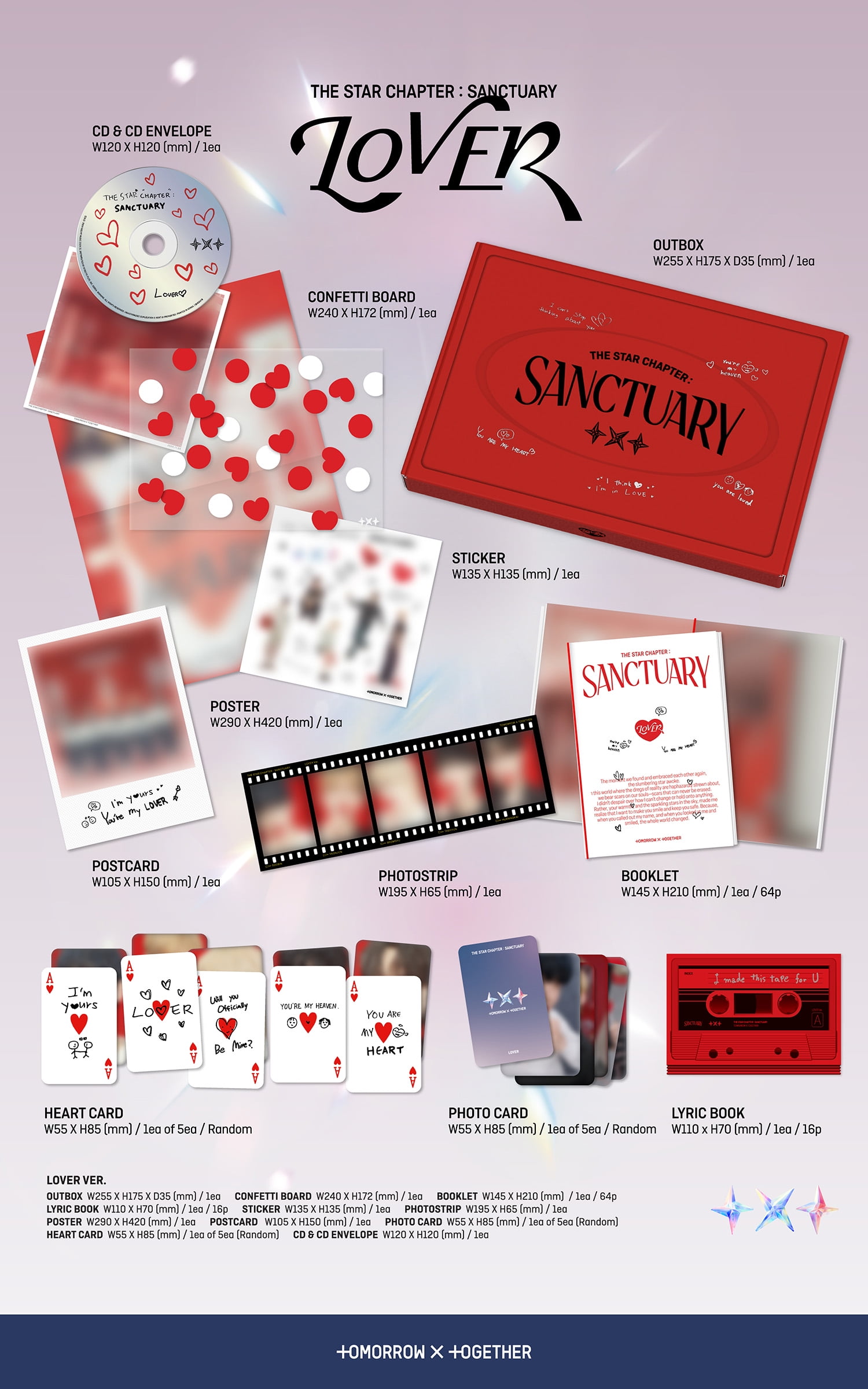 TXT  SANCTUARY LOVER ver 未開封 TXT SANCTUARY LOVER ver 未開封 TOMORROW X TOGETHER - The