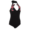 thumbnail image 1 of Mameluco Negro Del Leotardo De s Mujeres Jumpsuit Del SG Macarena Choker Body, 1 of 8