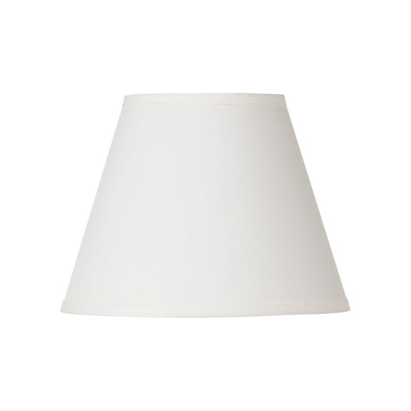 Springcrest Off White Small Lamp Shade 6" Top x 11" Bottom x 8" High x 8.5" Slant (Spider) Replacement with Harp and Finial
