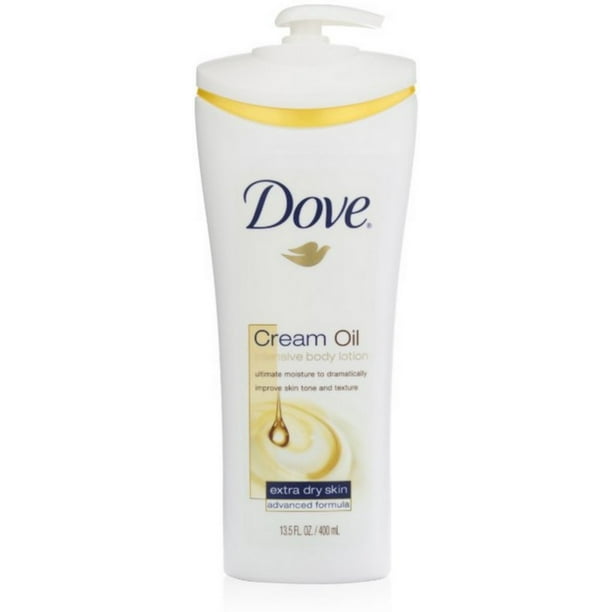Dove Cream Oil Intensive Body Lotion 13.50 oz (Pack of 2)