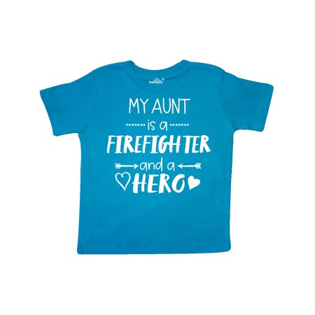 

Inktastic My Aunt is a Firefighter and a Hero Gift Toddler Boy or Toddler Girl T-Shirt