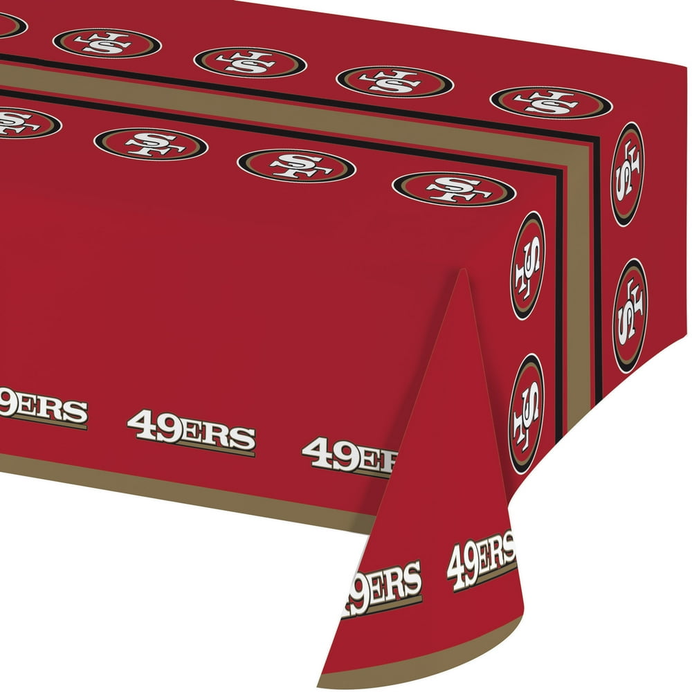 San Francisco 49ers Plastic Tablecloths, 3 Count