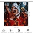 thumbnail image 2 of Terrifier Shower Curtain Set 4 Piece, Set Bathroom Sets with Rugs(Bath Mat,U Shape Mat Toilet Lid Cover Mat) Durable Bathroom Decor, 2 of 8