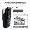 thumbnail image 4 of "Rasuradora  De 110v 240v Recargable Belug, Negra con Plata ", 4 of 5