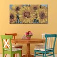 thumbnail image 2 of Masterpiece Art Gallery Sunburst I Soft Sunflowers By Sandy Doonan Canvas Art Print 24" x 48", 2 of 2