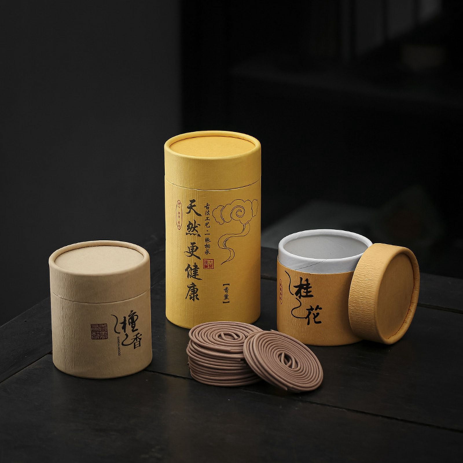 Namzi-b Old mountain sandalwood coil incense, natural agarwood, and mugwort. Mosquito repellent coil incense for deodorizing and eliminating odors, suitable for hotels and indoor useSandalwood