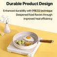 thumbnail image 4 of Neoflam Bien 9.5 inch Nonstick Frying Pan with Wooden Handle, Induction Compatible Cookware, Kitchen Essential Ceramic Coating Skillet, Healthy Cooking Omelet Pan, Made in Korea (24cm), 4 of 10