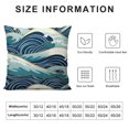 thumbnail image 5 of YINGXI Throw Pillow Covers Home Decor Ocean Japanese Sea Surf Blue Pillow Cases Decorative 12x12in, 5 of 5