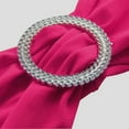 thumbnail image 4 of MDS Pack of 25 Spandex Chair Sashes Bow Ties With Buckle for Wedding - magenta, 4 of 6