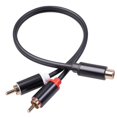 thumbnail image 1 of Riwesomey 0.3m / 11.79 pulgadas Divisor Cable auxiliar Divisor de auriculares Cable de audio RCA Adaptador de conector Cable de audio estéreo de Paneles de instrumentos para automóviles Riwesomey VI006005-00, 1 of 1