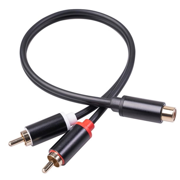 Divisor Macho Cable Auxiliar Divisor De Auriculares Cable De Audio Rca Adaptador De Conector Cable De Audio Estéreo De Alto Rendimiento Para Altavoz De Auriculares De Audio,0.3M / 11.79 Pulgadas seitruly VI006005-00