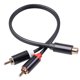 thumbnail image 1 of Divisor Macho Cable Auxiliar Divisor De Auriculares Cable De Audio Rca Adaptador De Conector Cable De Audio Estéreo De Alto Rendimiento Para Altavoz De Auriculares De Audio,0.3M / 11.79 Pulgadas seitruly VI006005-00, 1 of 7
