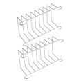 thumbnail image 3 of WEUVEB 2Pcs Sturdy Air Fryer Basket Support Rack Stainless Steel for Home Users, 3 of 5