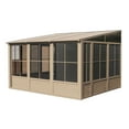 thumbnail image 4 of Gazebo Penguin Florence Add-A-Room with Metal Roof 10 ft. x 12 ft. in Sand, 4 of 9