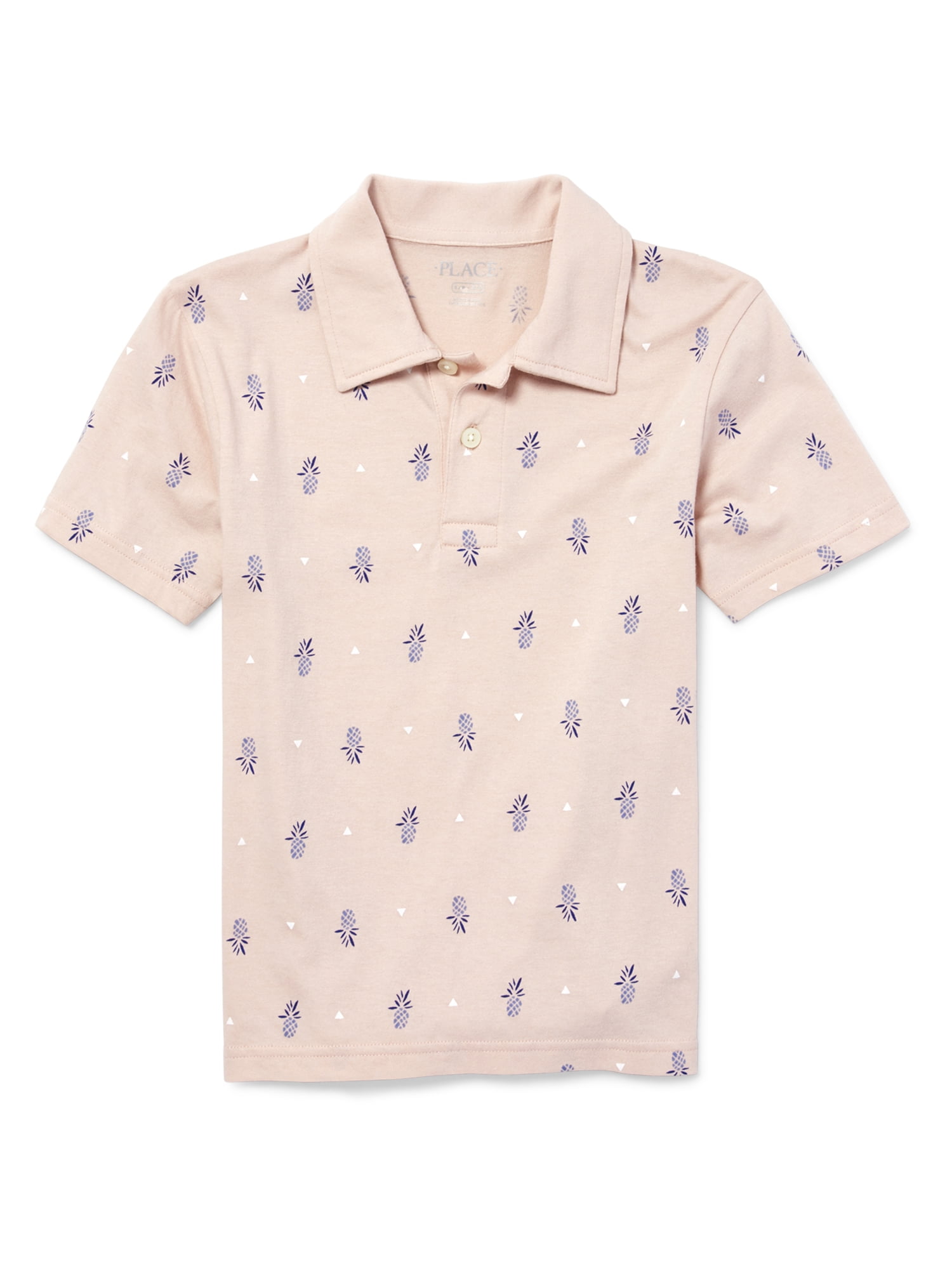 The Childrens Place Big Boys Short Sleeve Printed Polos