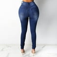 thumbnail image 3 of kakina CMSX Fashion Jean Leggings Jeggings for Women,Classic High Waist Tummy Control with Back Pockets Skinny Stretchy Denim Print Fake Jeans, 3 of 4