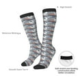thumbnail image 4 of Fotbe sparus aurata print Women's Men's Novelty Crew Socks Cotton Socks Knee High Socks for Walking,Running,Nurses,Pregnancy, 4 of 6