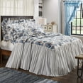 thumbnail image 5 of VHC Brands Annie Blue Floral Vintage Farmhouse Queen Quilt Coverlet 80x60 27" Drop, 5 of 7