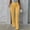 Yellow, variant on Women's High Waist Button Fly Straight Leg Pants, Solid Color Full Length Loose Casual Trousers with Pockets for Spring Autumn Street Commute Blue XS(XS)